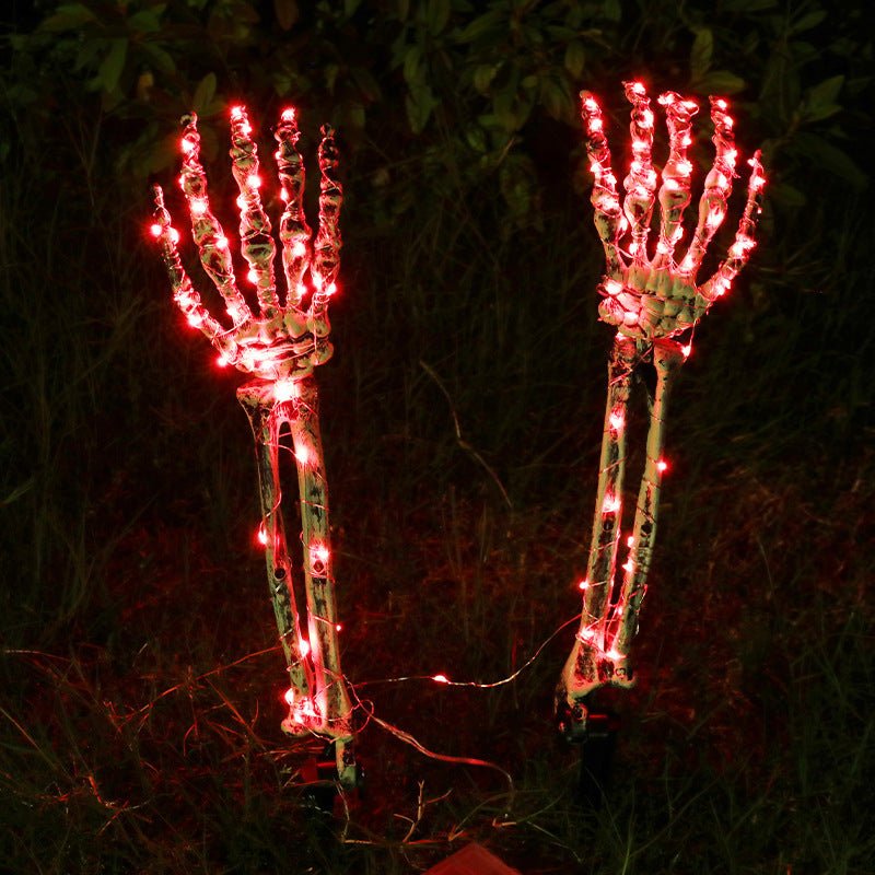 Halloween LED Light Up Skeleton Arm Hand Party Decoration - silverfoxgoods